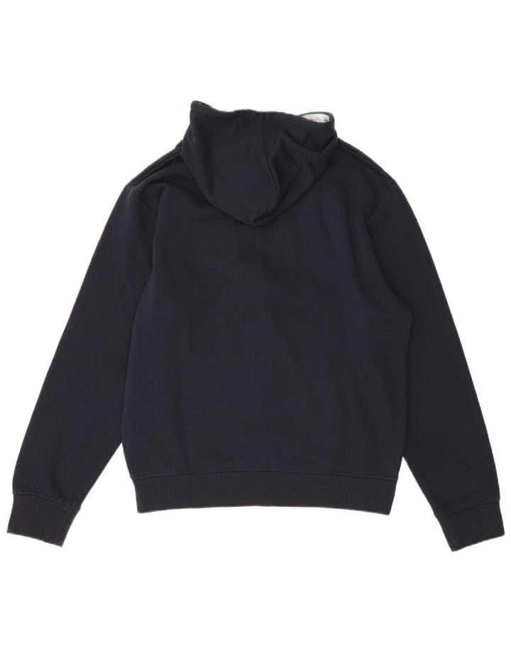 Maglione con cappuccio e zip grafica da uomo Guru XL in poliestere blu navy