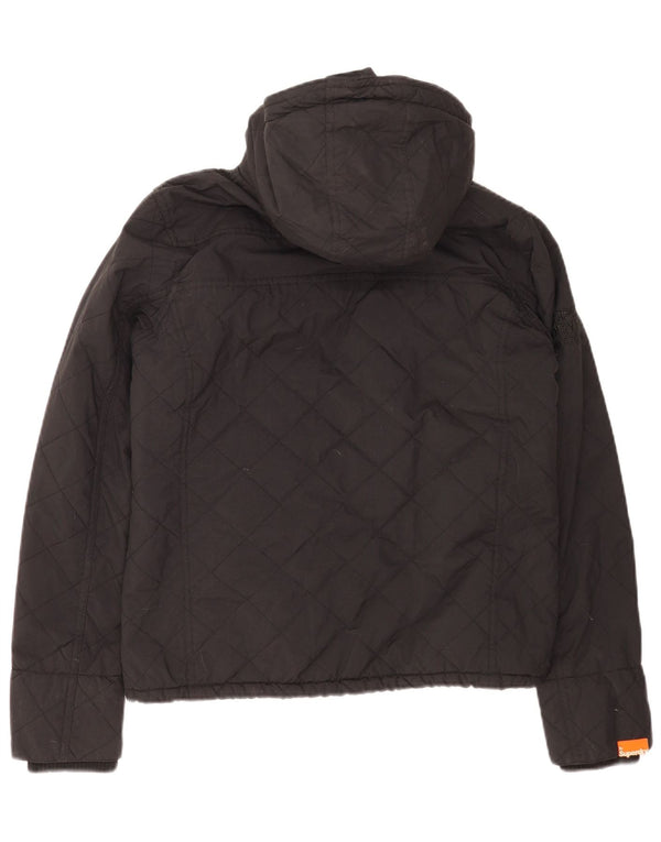 Giacca a vento con cappuccio da donna Superdry The Windcheater UK 16 Large Nera