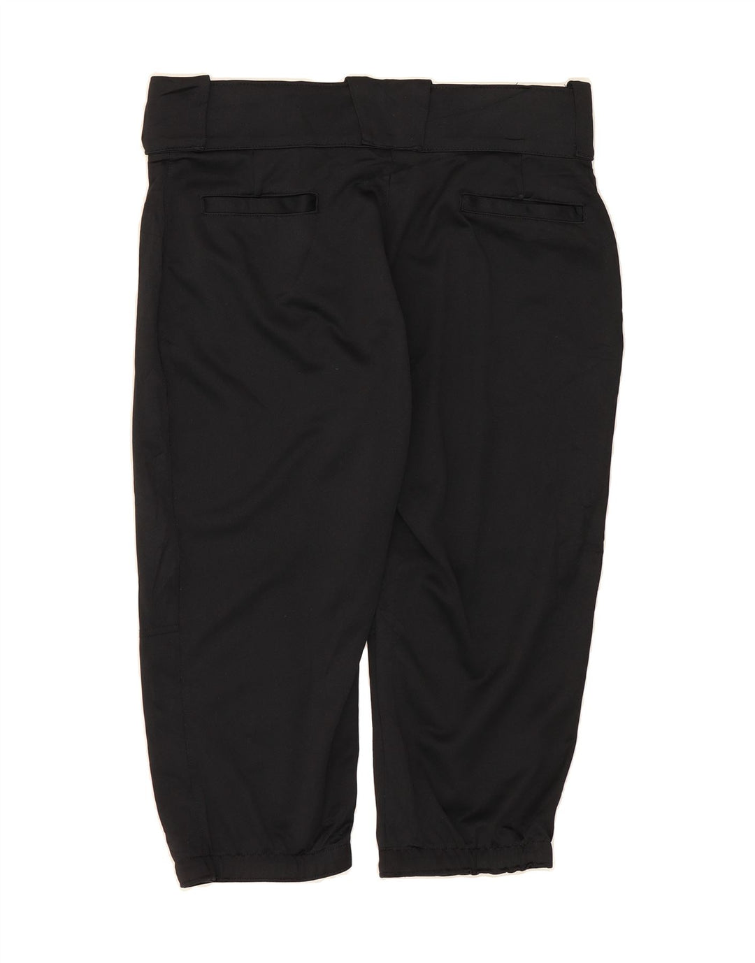 NIKE Womens Slim Capri Trousers Medium W30 L18 Black Polyester Vintage Nike and Second-Hand Nike from Messina Hembry 