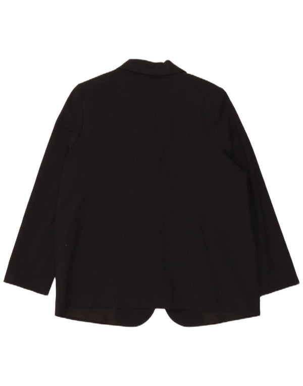 Giacca blazer oversize a 1 bottone da donna Marks & Spencer UK 18 XL nera