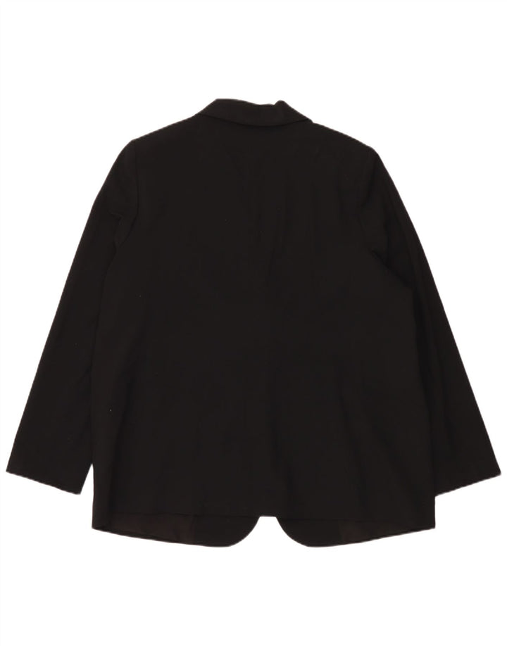 Giacca blazer oversize a 1 bottone da donna Marks & Spencer UK 18 XL nera
