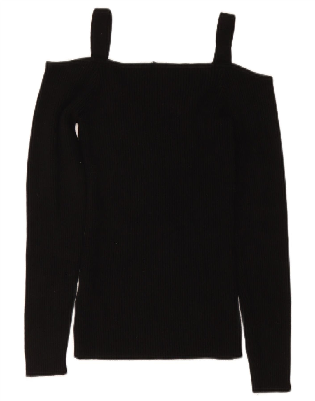 Top corto da donna con spalle scoperte Guess UK 8 piccolo rayon nero