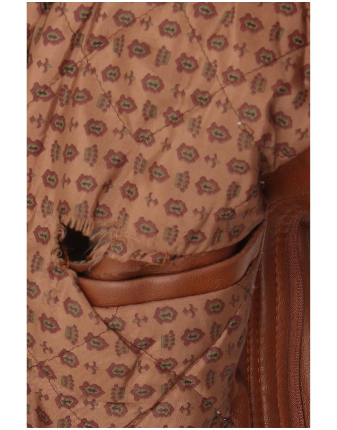 Giacca in pelle vintage da uomo UK 38 Marrone medio