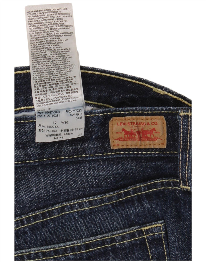 Pantaloncini di jeans da donna Levi's US 10 Large W34 cotone blu navy