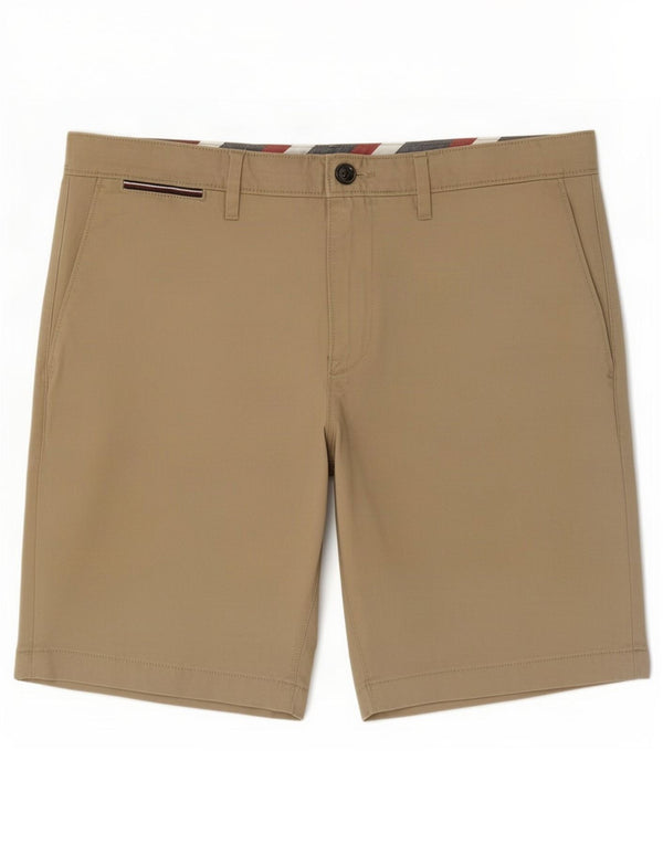 Pantaloncini chino da uomo Tommy Hilfiger medi W32 in cotone beige