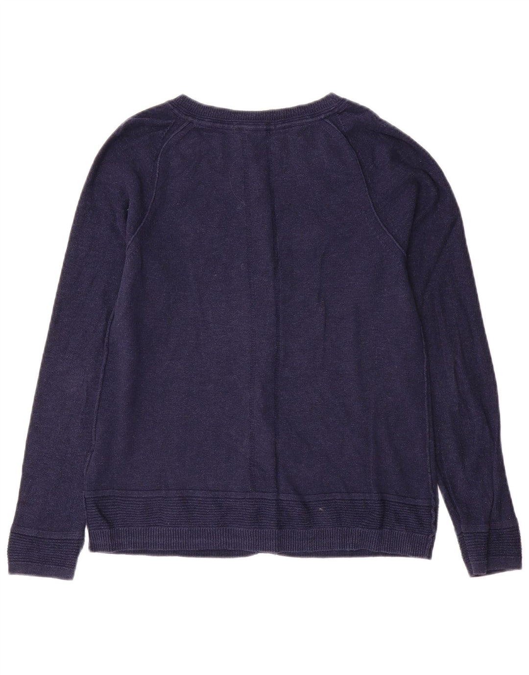 Maglione cardigan da donna White Stuff UK 8 piccolo cotone blu navy