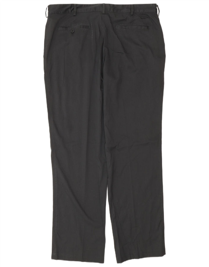 Pantaloni chino dritti da uomo Nike W36 L32 poliestere nero
