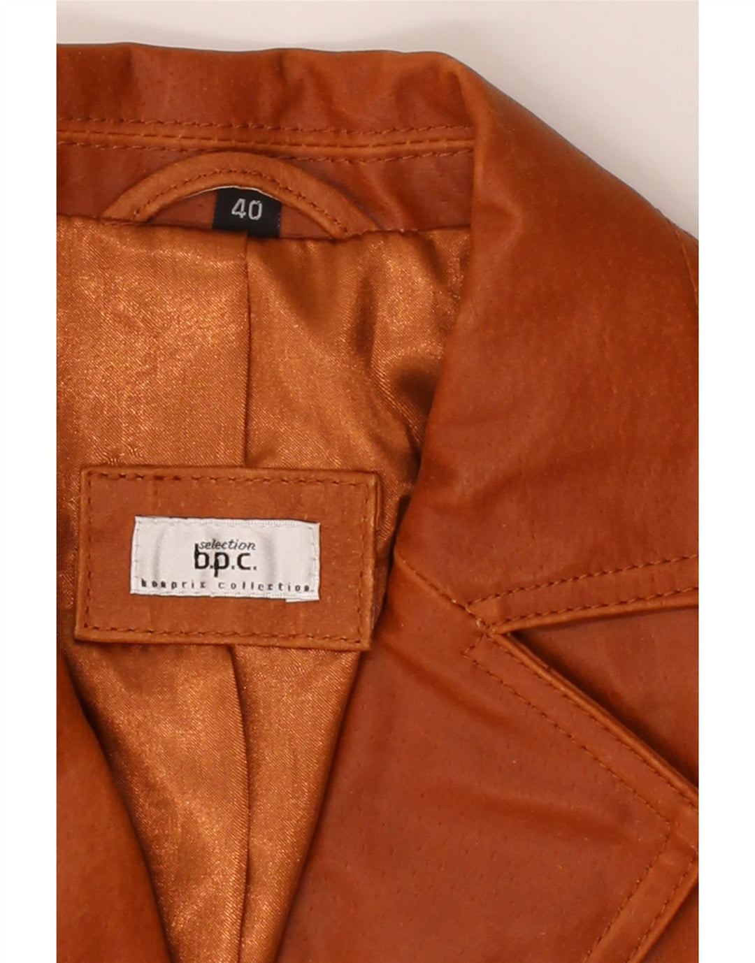 BPC SELECTION Womens Leather Jacket EU 40 Medium Brown Leather Vintage Bpc Selection and Second-Hand Bpc Selection from Messina Hembry 