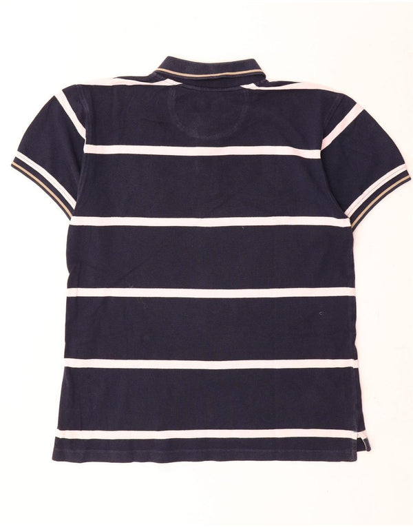 Polo da uomo Urban Fit Henri Lloyd XL in cotone a righe blu navy