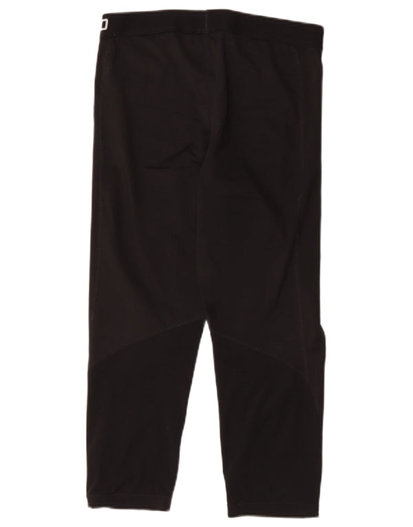 Leggings Nike Dri Fit Graphic Capri da donna UK 14 Large Nero Poliestere