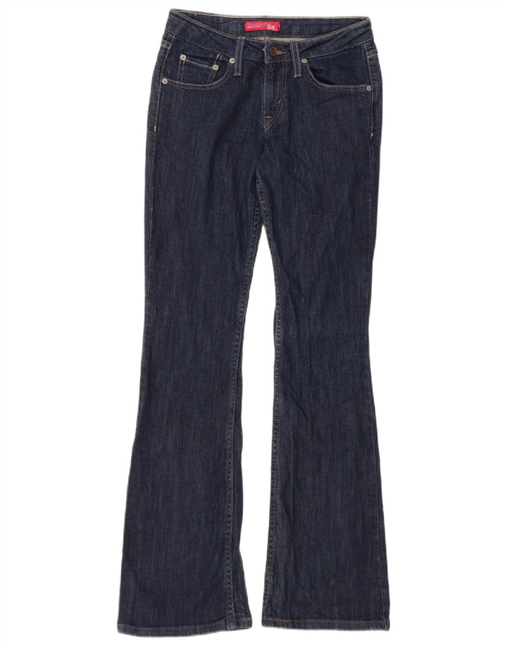 Levi's Donna 518 Jeans Bootcut Super Low US 3 Small W28 L31 Blu Navy