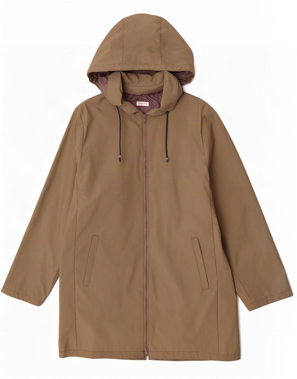 Impermeabile con cappuccio da donna Max & Co. UK 14 Large Khaki Poliammide