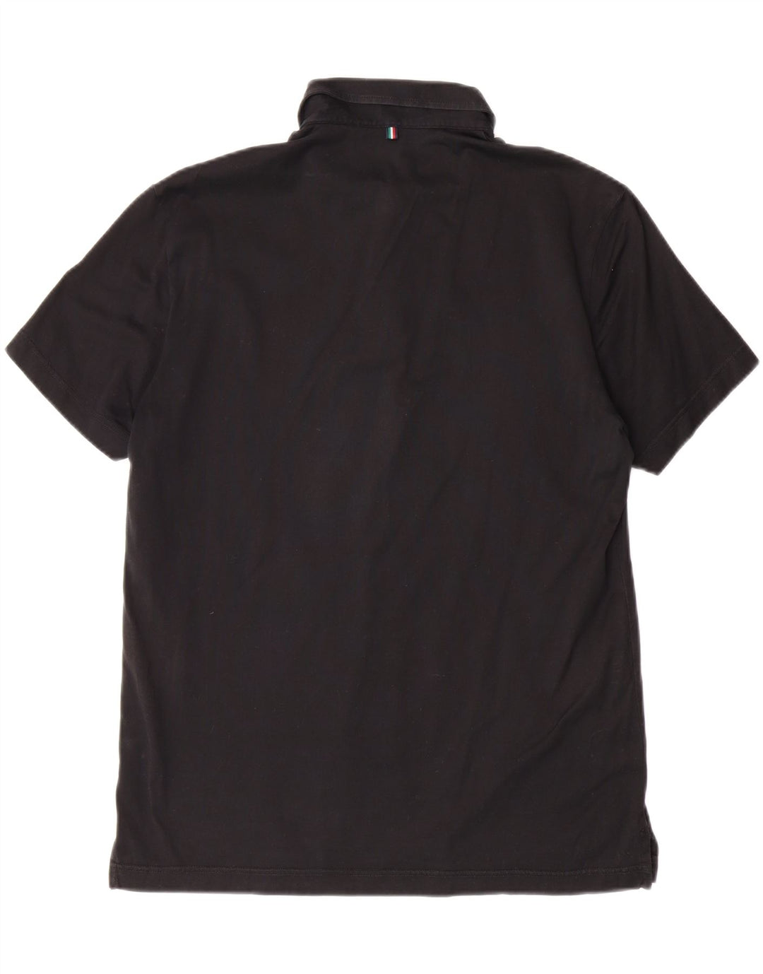 NERO GIARDINI Mens Polo Shirt IT 48 Medium Black Cotton