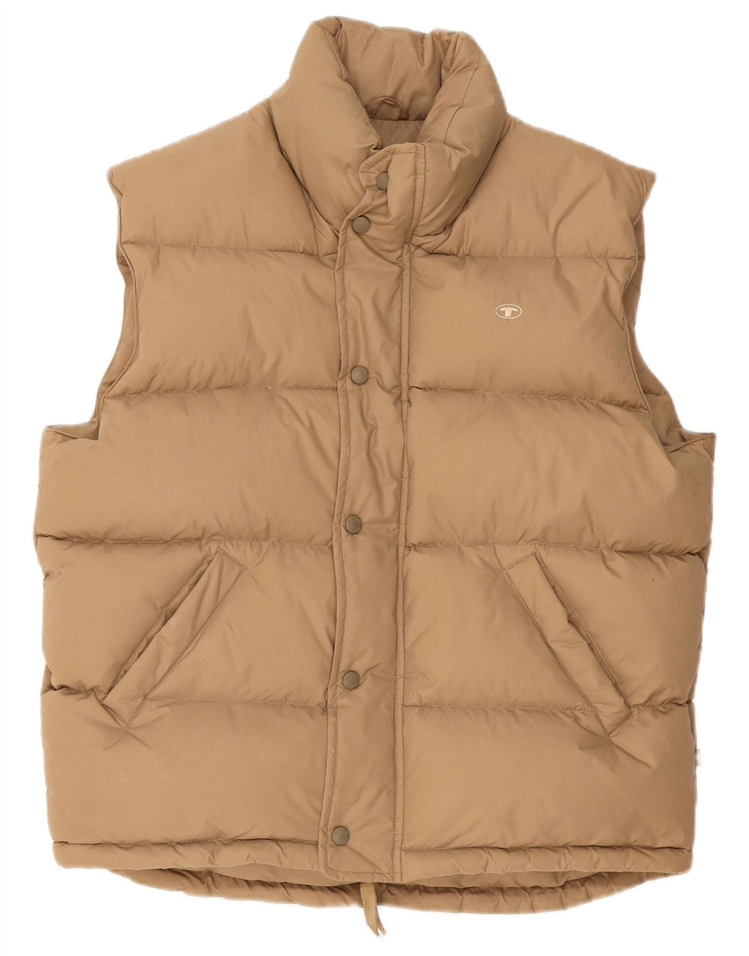 Gilet imbottito da uomo Tom Tailor UK 40 Large Beige in poliammide