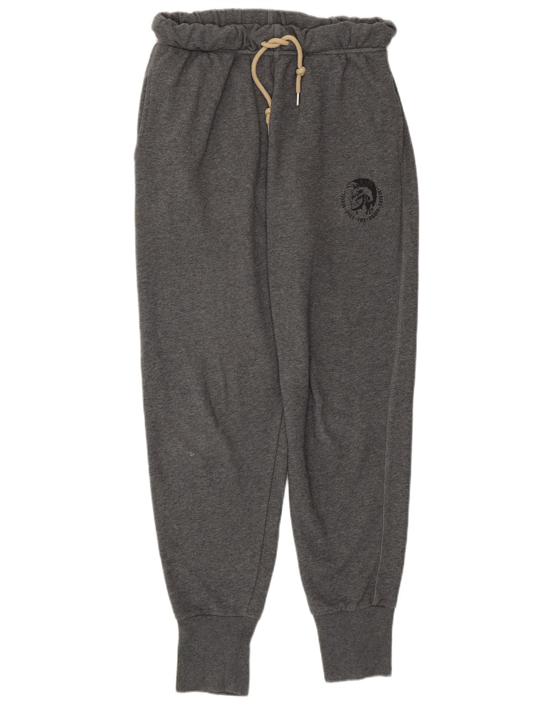 DIESEL Pantaloni da tuta da donna Joggers UK 12 Cotone grigio medio