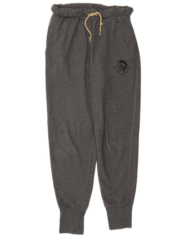 DIESEL Pantaloni da tuta da donna Joggers UK 12 Cotone grigio medio