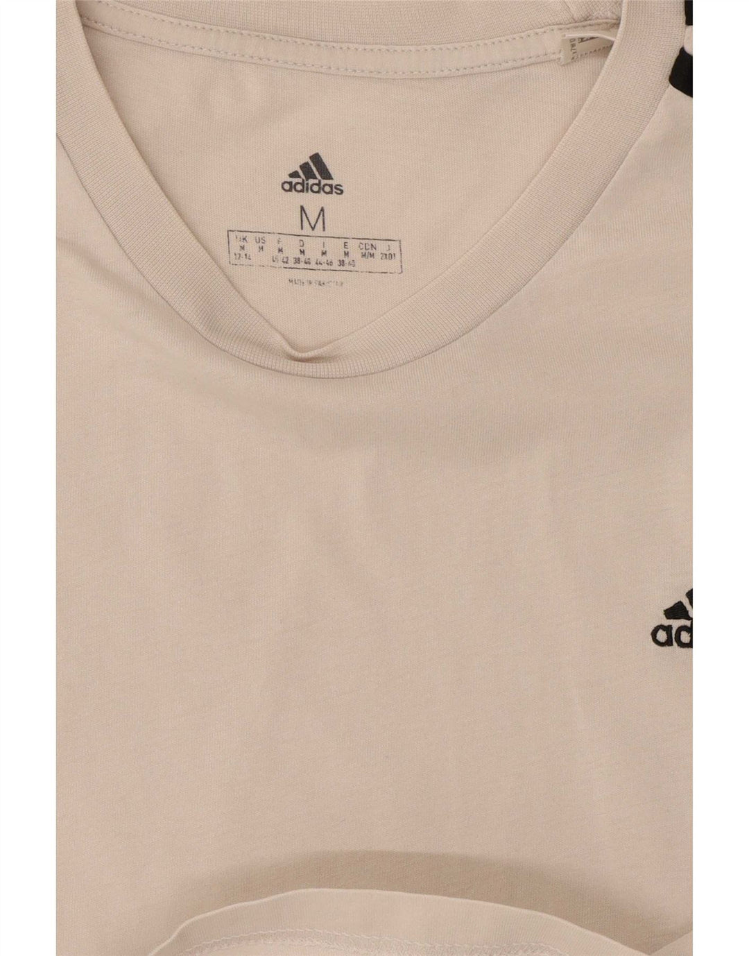 T-shirt corta da donna Adidas UK 12/14 medio bianco