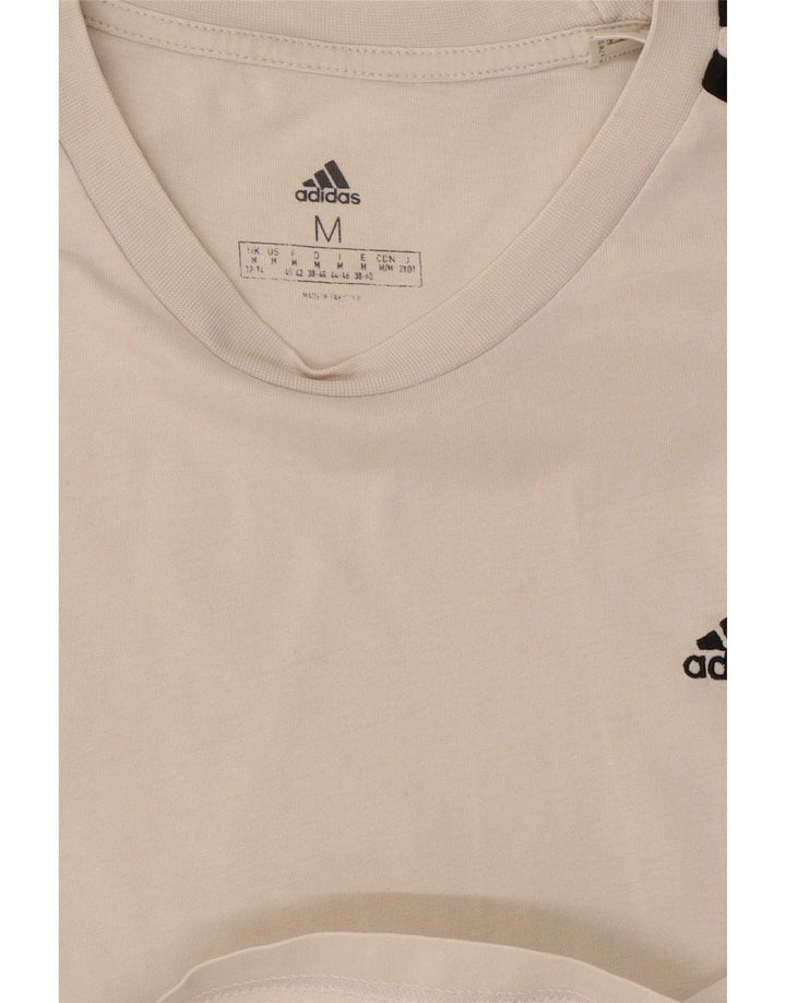 T-shirt corta da donna Adidas UK 12/14 medio bianco