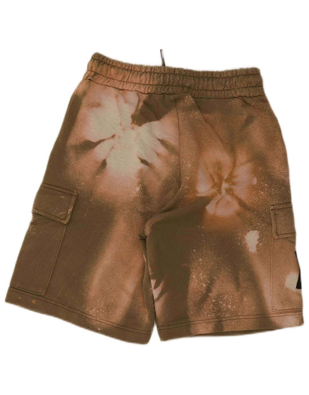 Pantaloncini sportivi cargo da uomo Starter piccoli in cotone color kaki tie-dye
