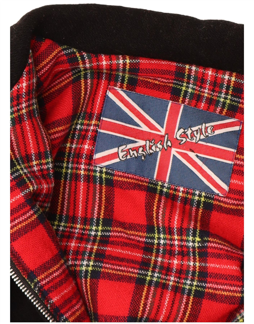 Giubbotto bomber vintage da uomo UK 40 grande lana nera