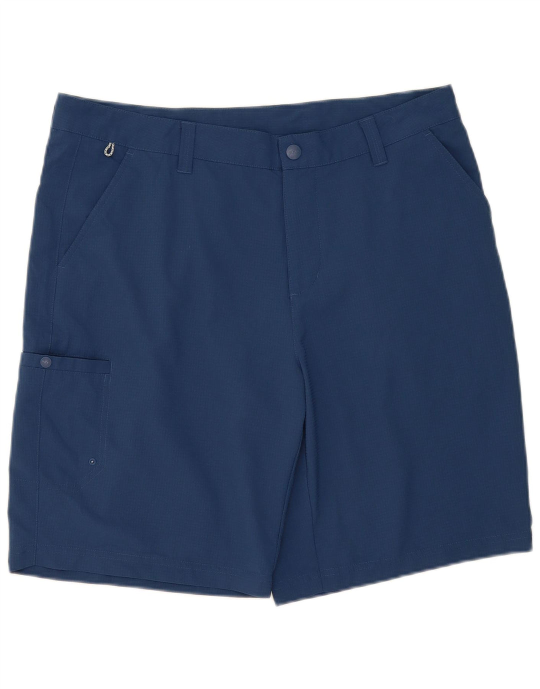 Pantaloncini cargo da uomo Columbia W36 Large in poliestere a quadri blu navy