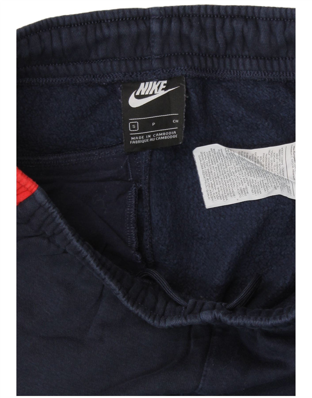 NIKE Pantaloni da tuta da uomo Joggers Small Blu navy in cotone color block
