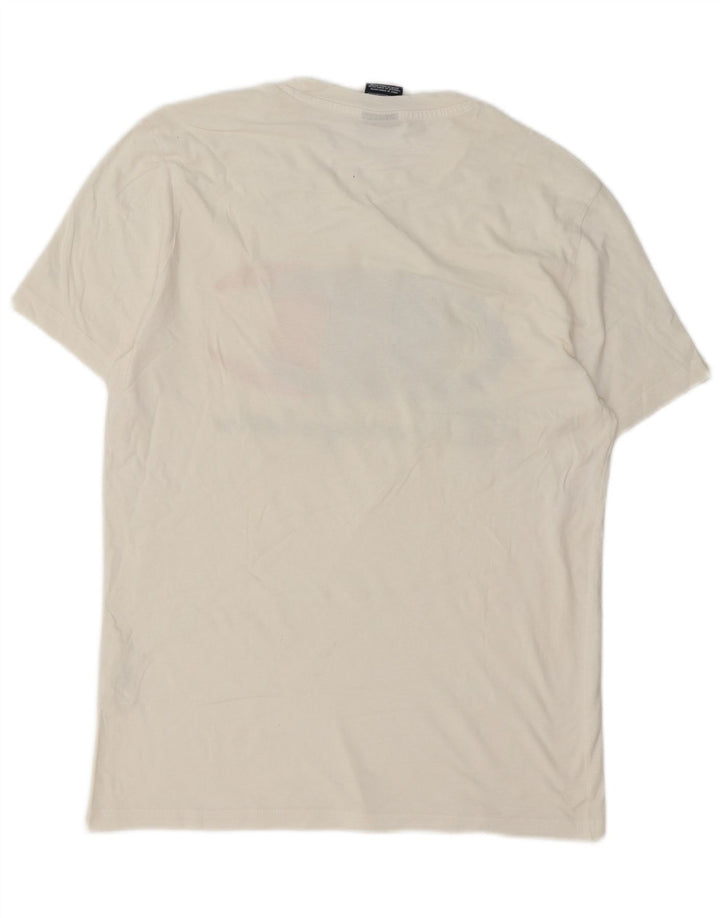 T-shirt grafica da uomo Champion Top in cotone bianco medio