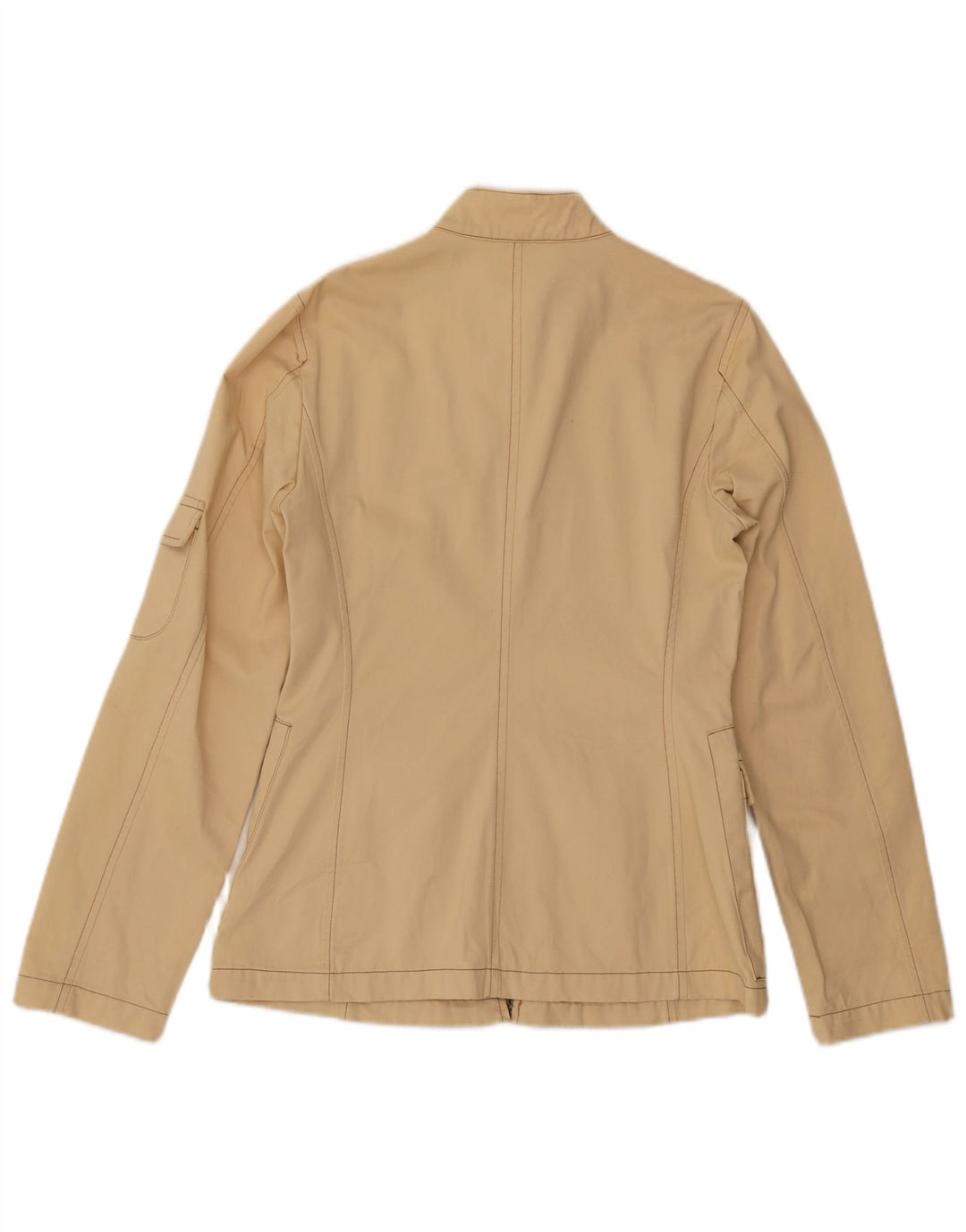 Giacca Utility Donna BENETTON IT 42 Cotone Beige Medio