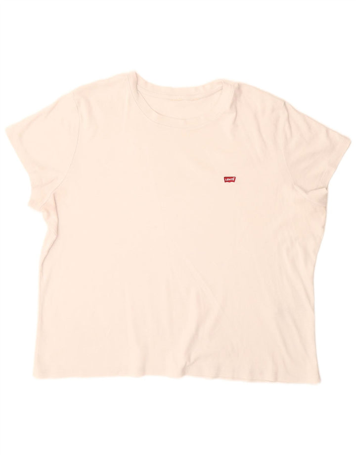 T-shirt oversize da donna Levi's UK 16 grande bianca