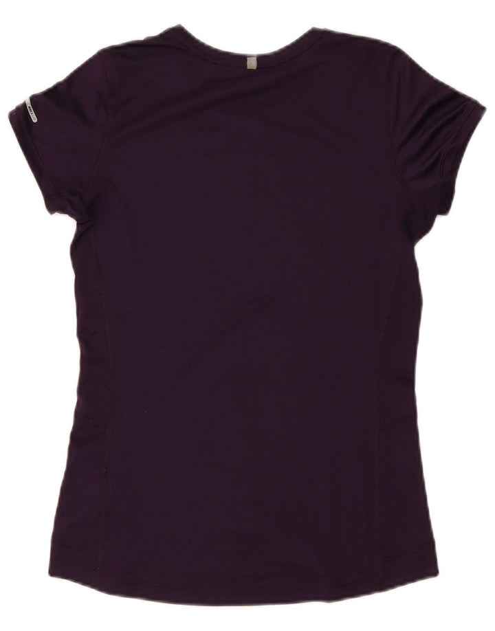 T-shirt Nike Dri Fit da donna Top UK 8 Small Viola Poliestere