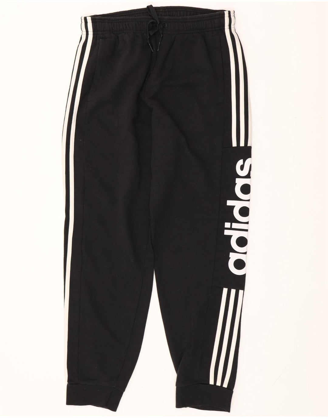 Pantaloni da tuta con grafica ADIDAS da uomo Joggers medio cotone nero