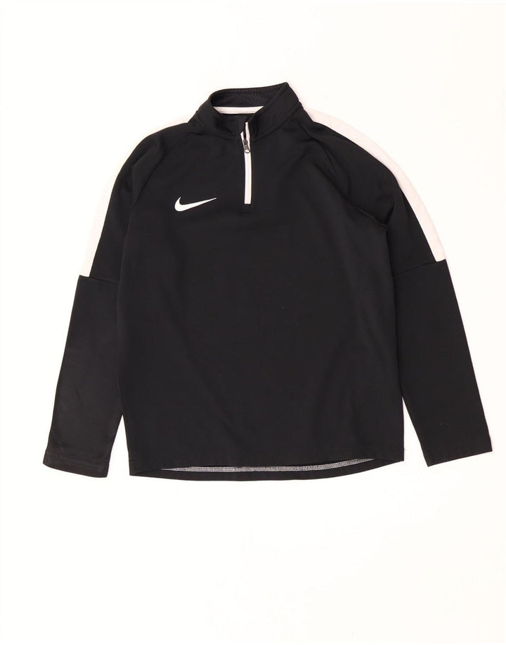 Top della tuta pullover da ragazzo Nike 10-11 anni blocco colore nero medio