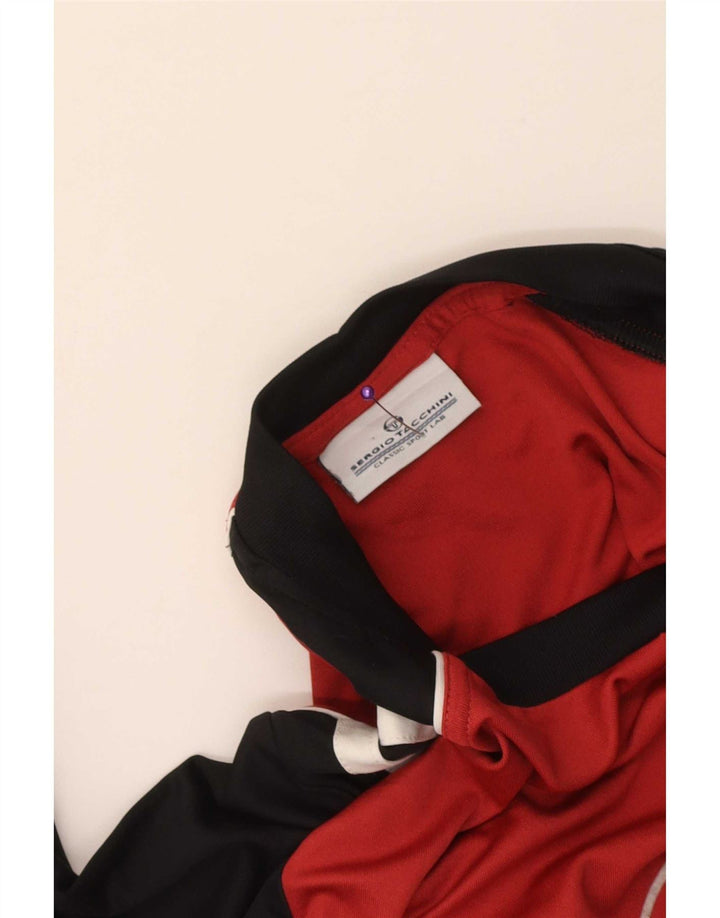 T-shirt grafica da uomo Sergio Tacchini Top Small Red Colourblock