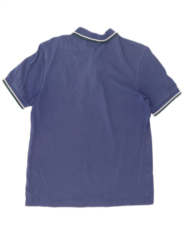 Polo da uomo Fred Perry in cotone a righe grandi blu