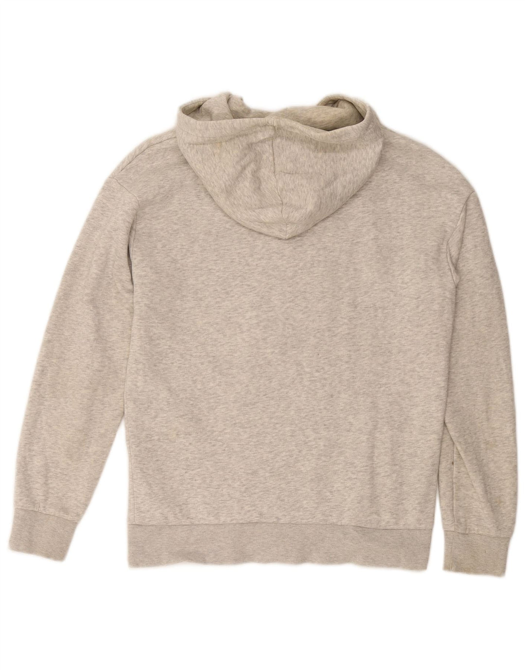 JACK & JONES Maglione con cappuccio e zip da uomo in cotone screziato grigio medio