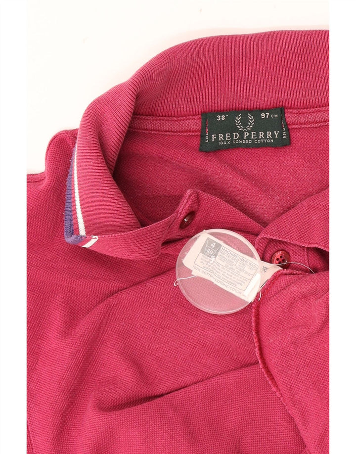 Polo da uomo Fred Perry piccola in cotone rosa