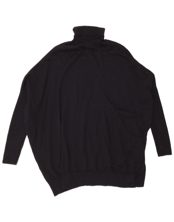 Maglione maglione oversize da donna Cos con collo alto UK 14 Lana nera media