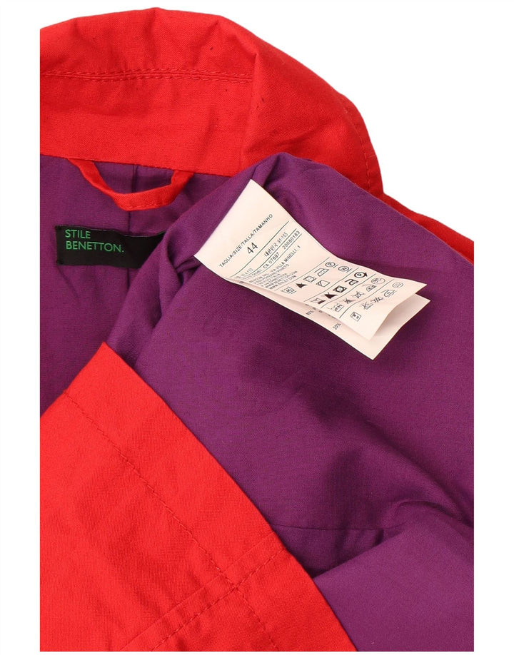 Trench Donna Benetton IT 44 Rosso Medio Cotone
