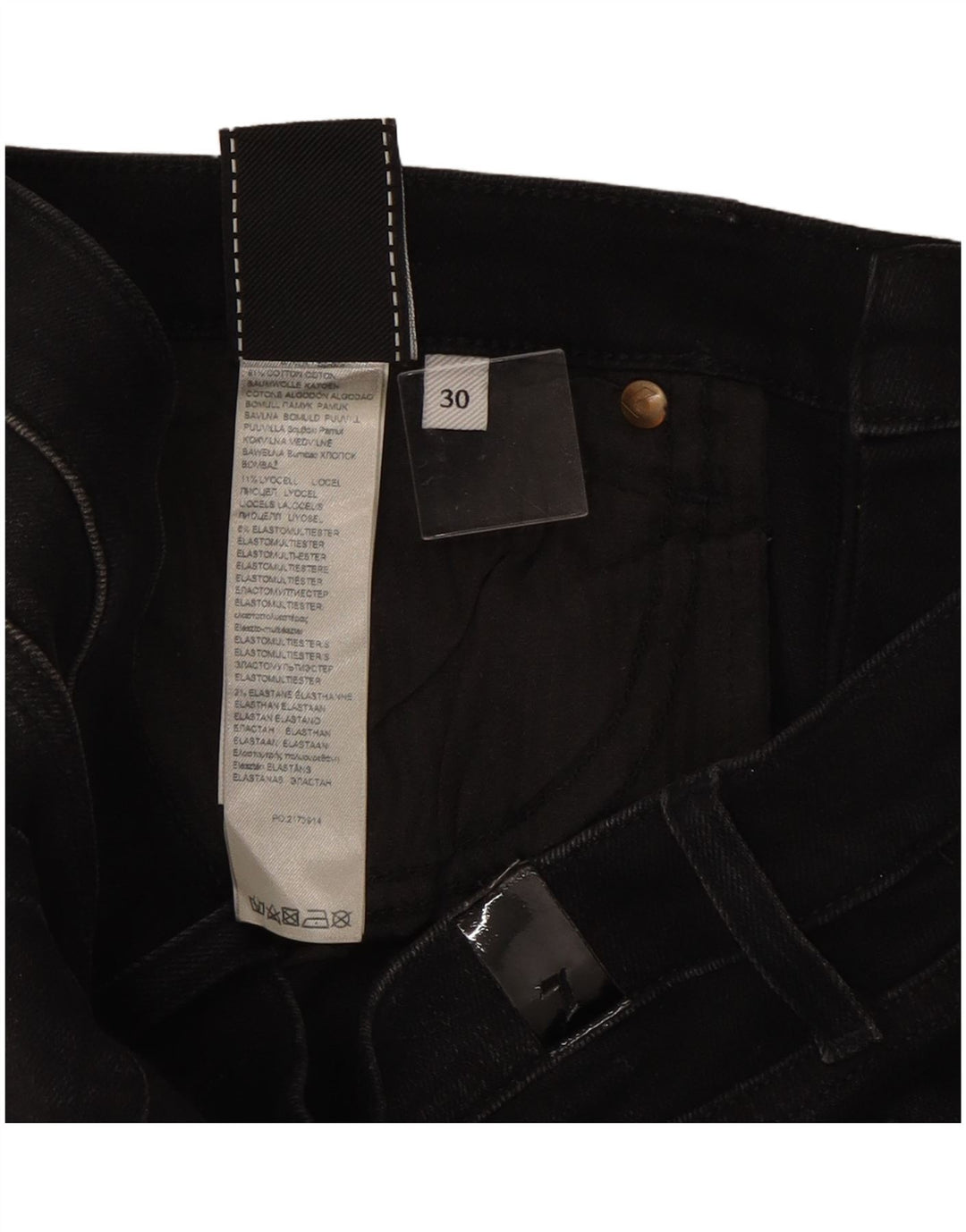 Jeans slim da donna 7 For All Mankind W30 L27 cotone nero