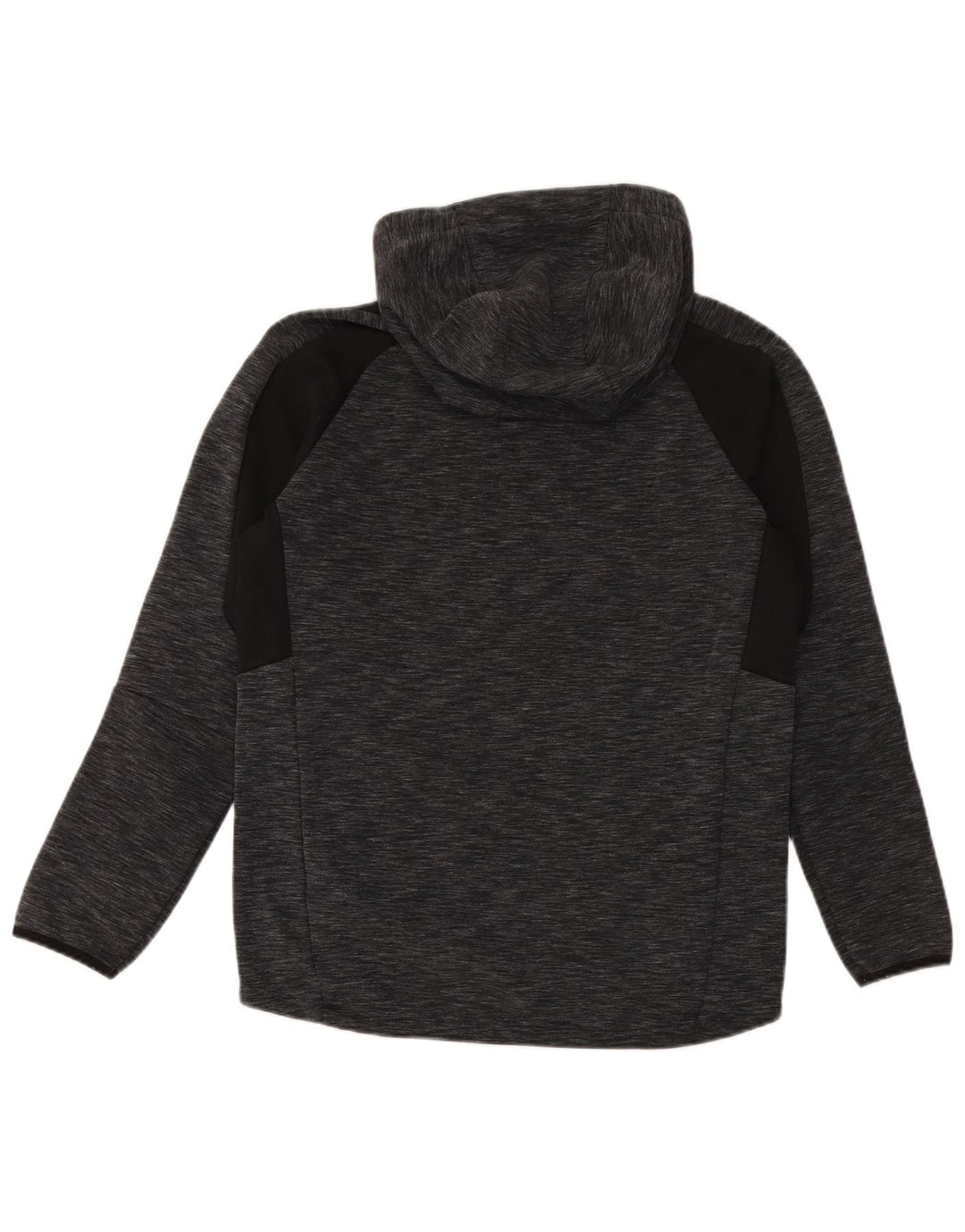 Felpa con cappuccio da uomo Puma in cotone chiazzato grigio medio