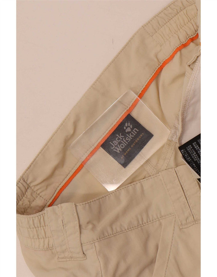 Pantaloncini chino da donna Jack Wolfskin UK 12 Medium W32 Beige Poliammide