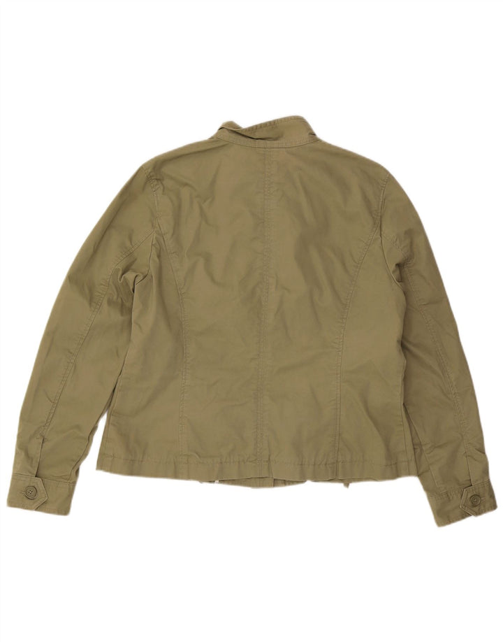 Giacca militare da donna Tommy Hilfiger UK 16 grande cotone kaki