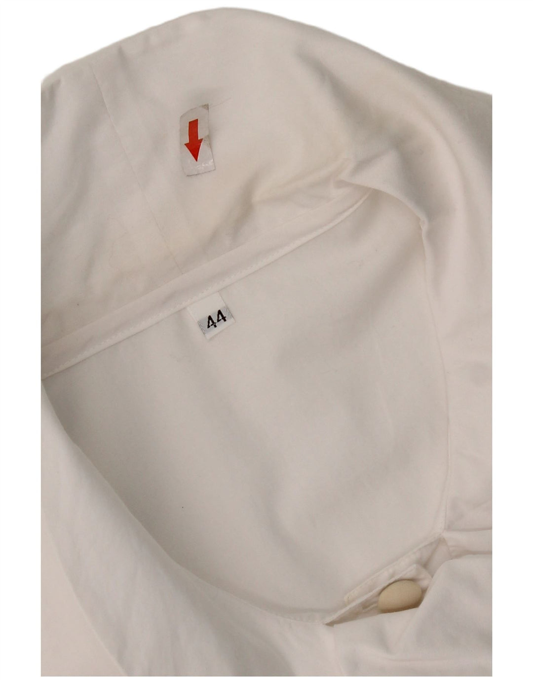 Camicetta vintage da donna a maniche corte UK 12 bianca media