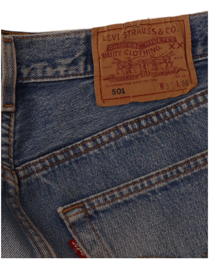 Levi's Uomo 501 Jeans dritti W32 L28 Blu