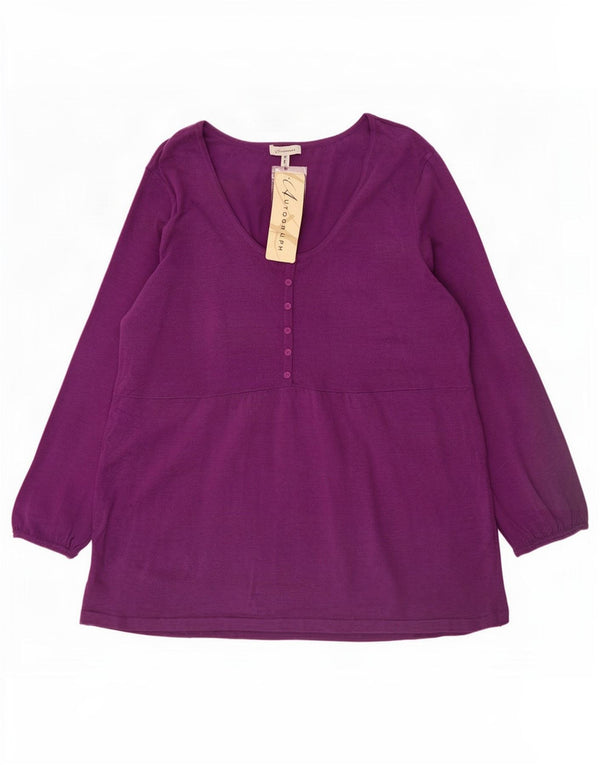 Camicetta a maniche lunghe Autograph da donna Marks & Spencer UK 14 Viola medio