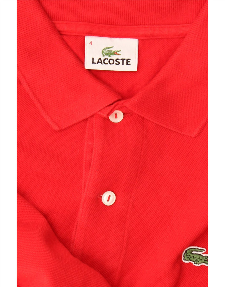 Polo da uomo LACOSTE taglia 4 media rossa
