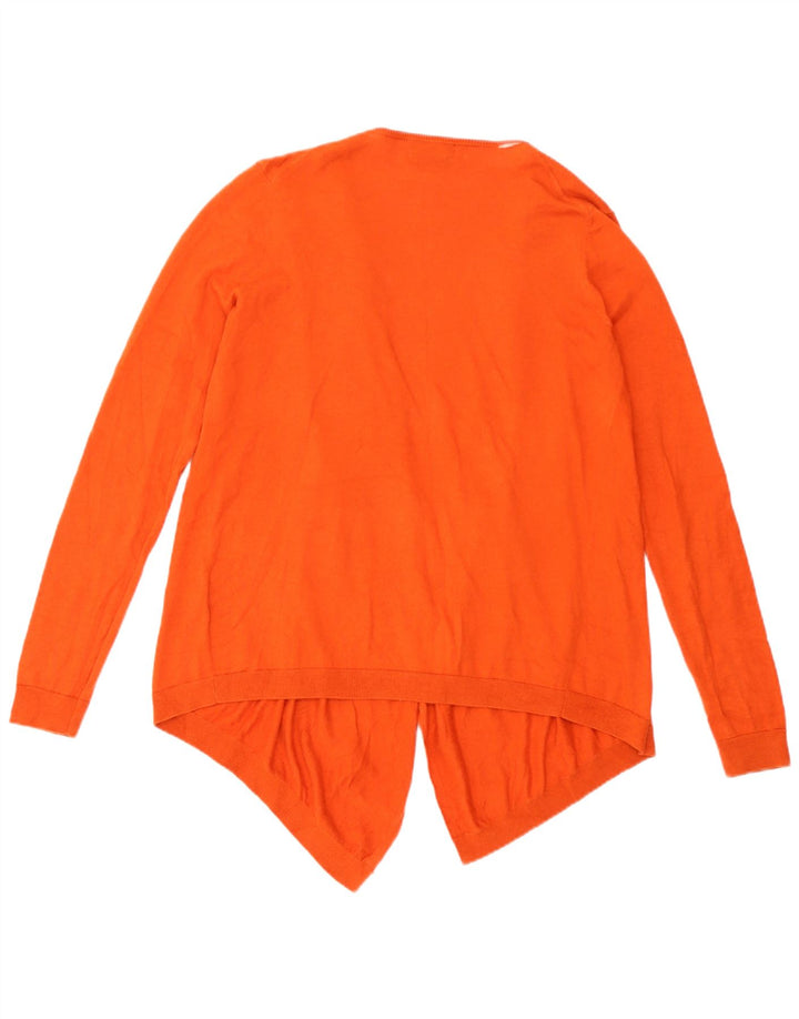 Massimo Dutti Maglione cardigan aperto asimmetrico da donna UK 14 Arancione medio
