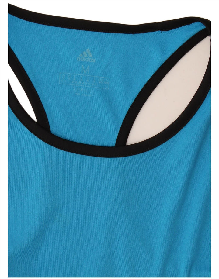 Canotta Adidas Climalite da donna UK 12/14 Blu medio