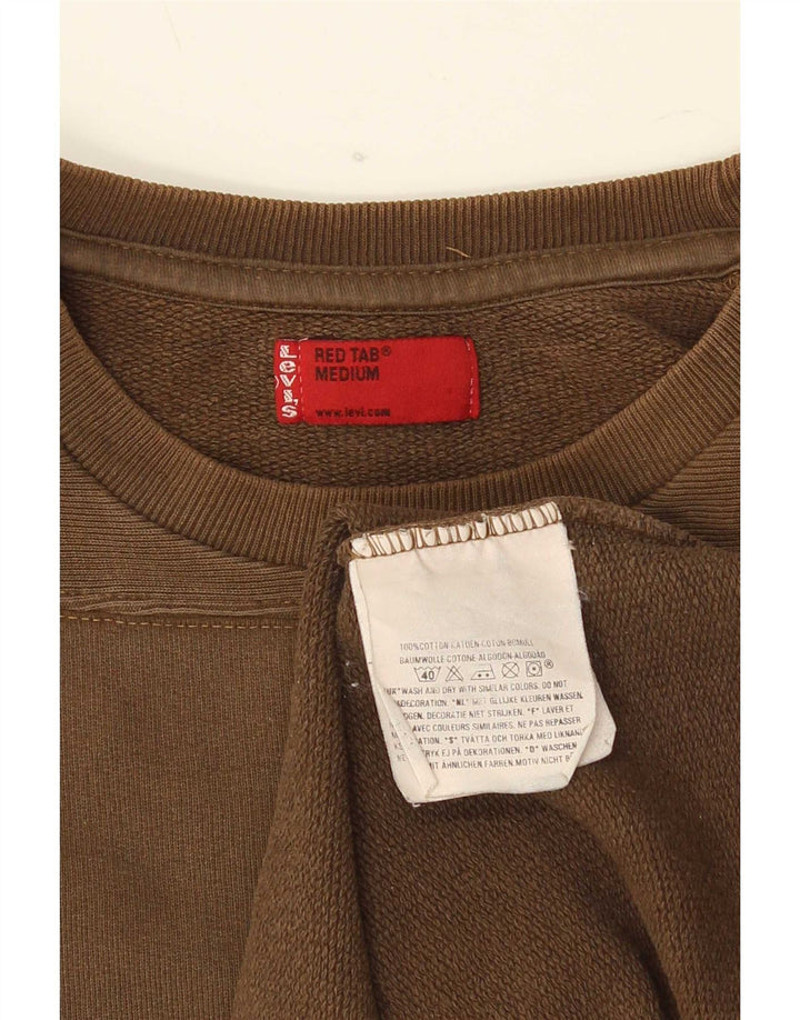 Levi's Felpa con vestibilità regolare grafica da uomo in cotone marrone medio