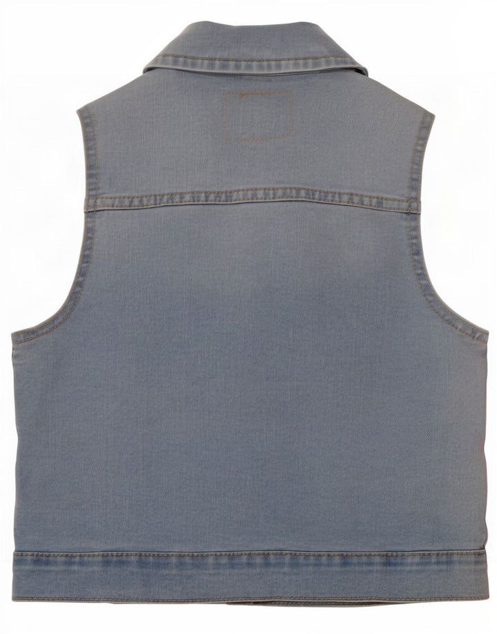 Gilet di jeans per ragazze Levi's 7-8 anni piccolo in cotone blu